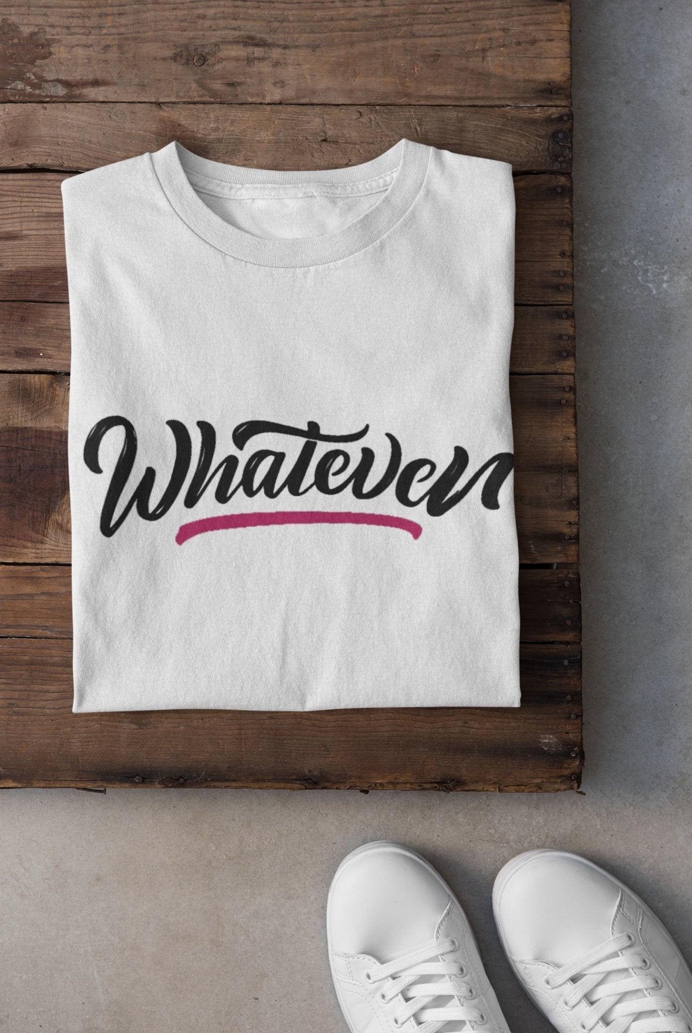 Whatever Mens Half Sleeves T-shirt- FunkyTeesClub - Funky Tees Club