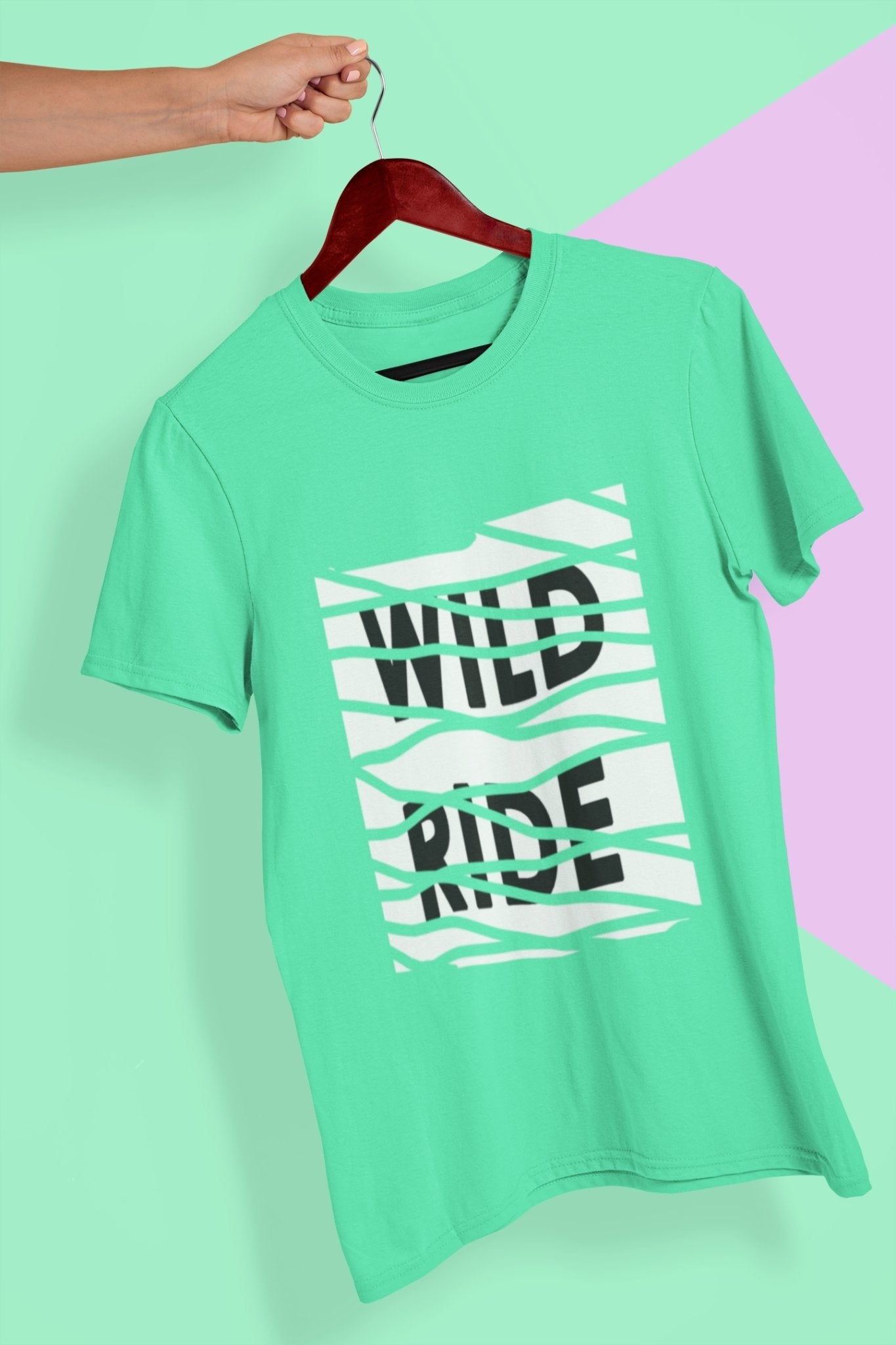 Wild Life Mens Half Sleeves T-shirt- FunkyTeesClub - Funky Tees Club