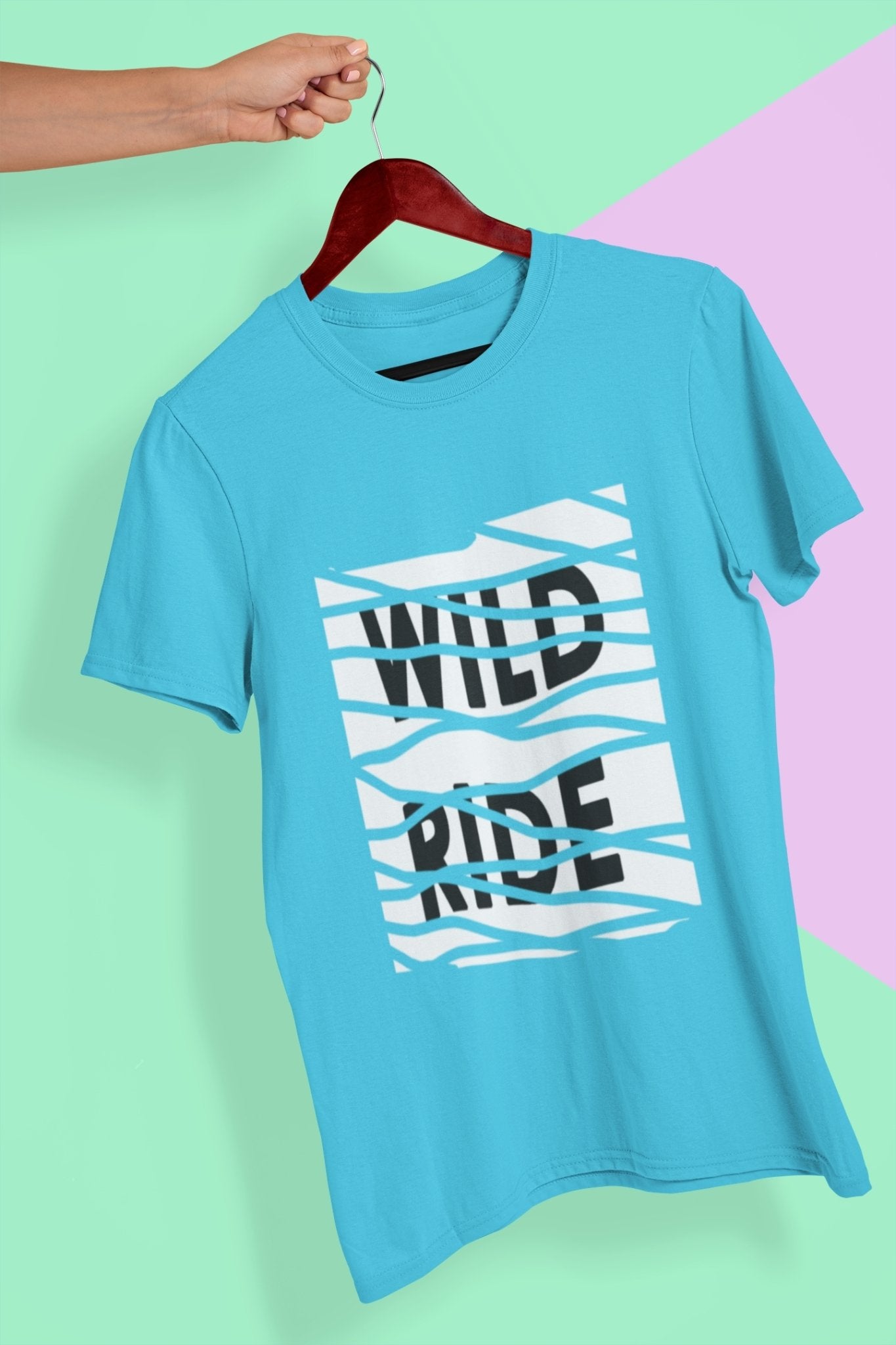 Wild Life Mens Half Sleeves T-shirt- FunkyTeesClub - Funky Tees Club