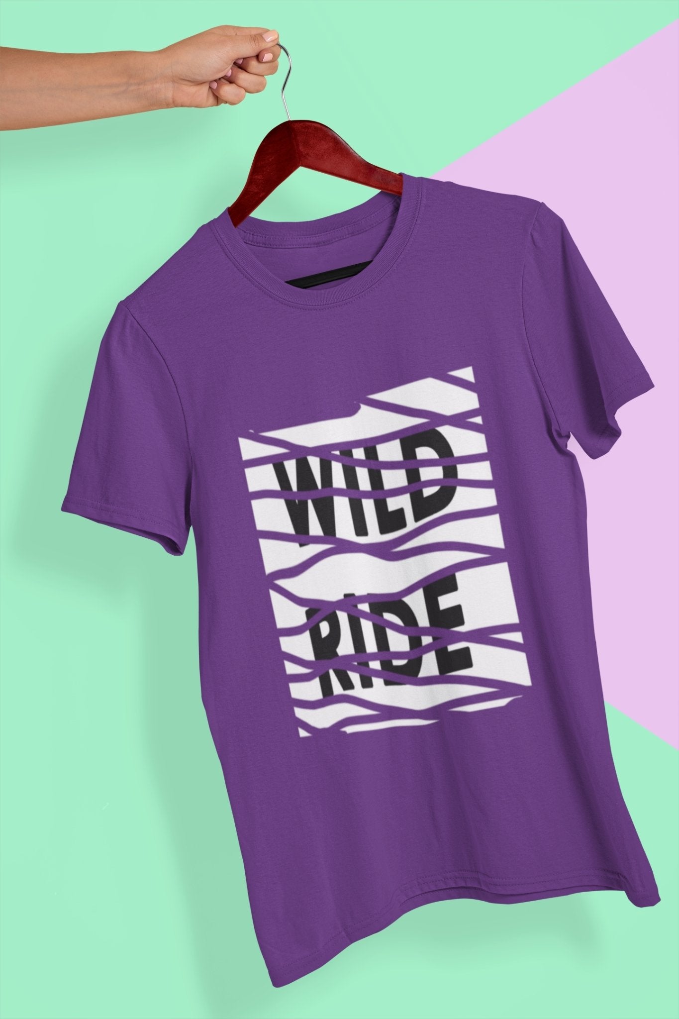 Wild Life Mens Half Sleeves T-shirt- FunkyTeesClub - Funky Tees Club