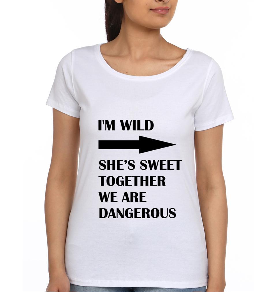 Sweet Wild BFF Half Sleeves T-Shirts-FunkyTees