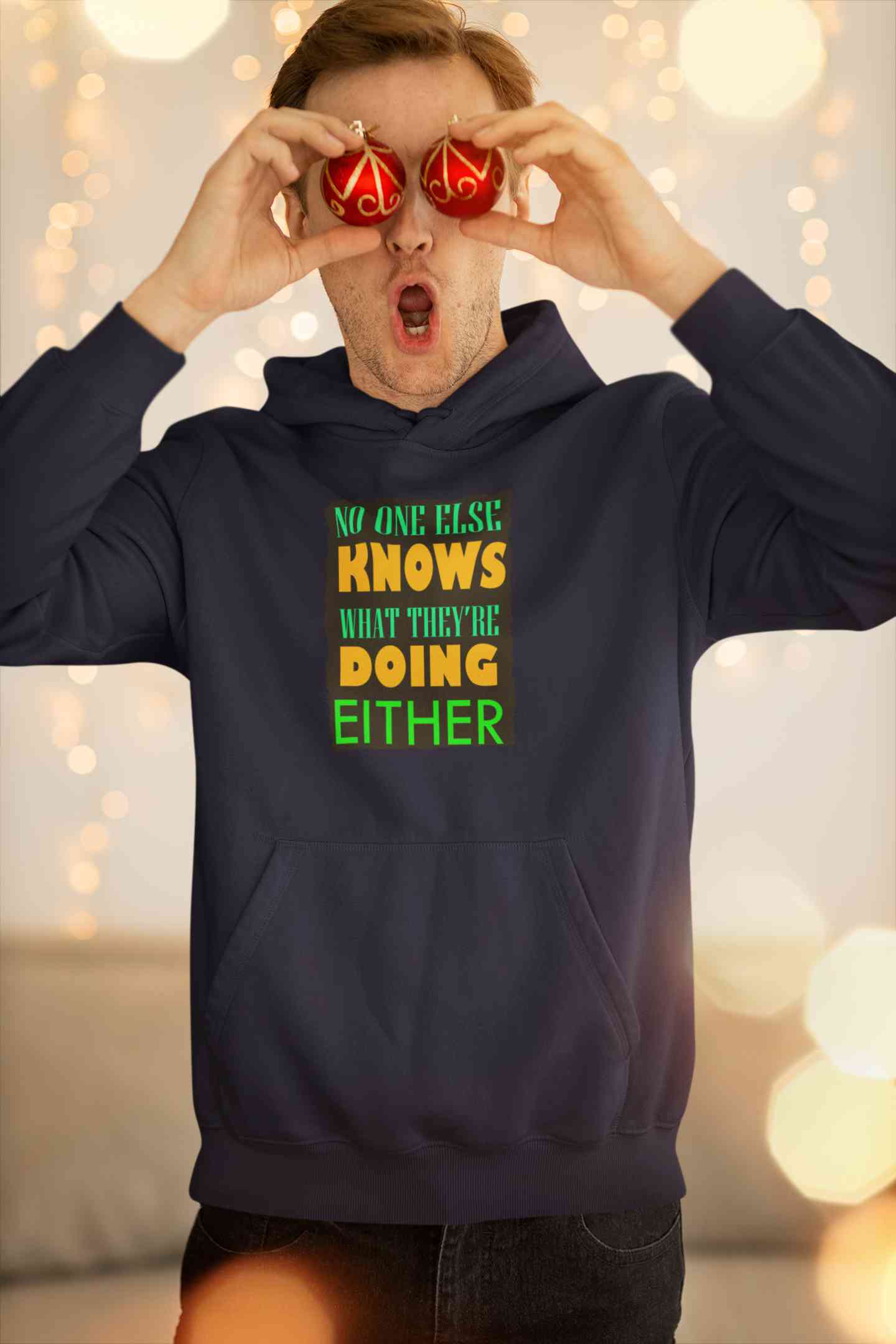 No One Knows Men Hoodies-FunkyTeesClub