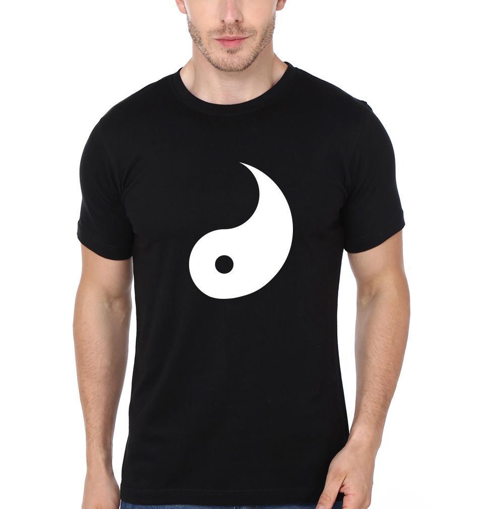 Yin-Yang BFF Half Sleeves T-Shirts-FunkyTees - Funky Tees Club