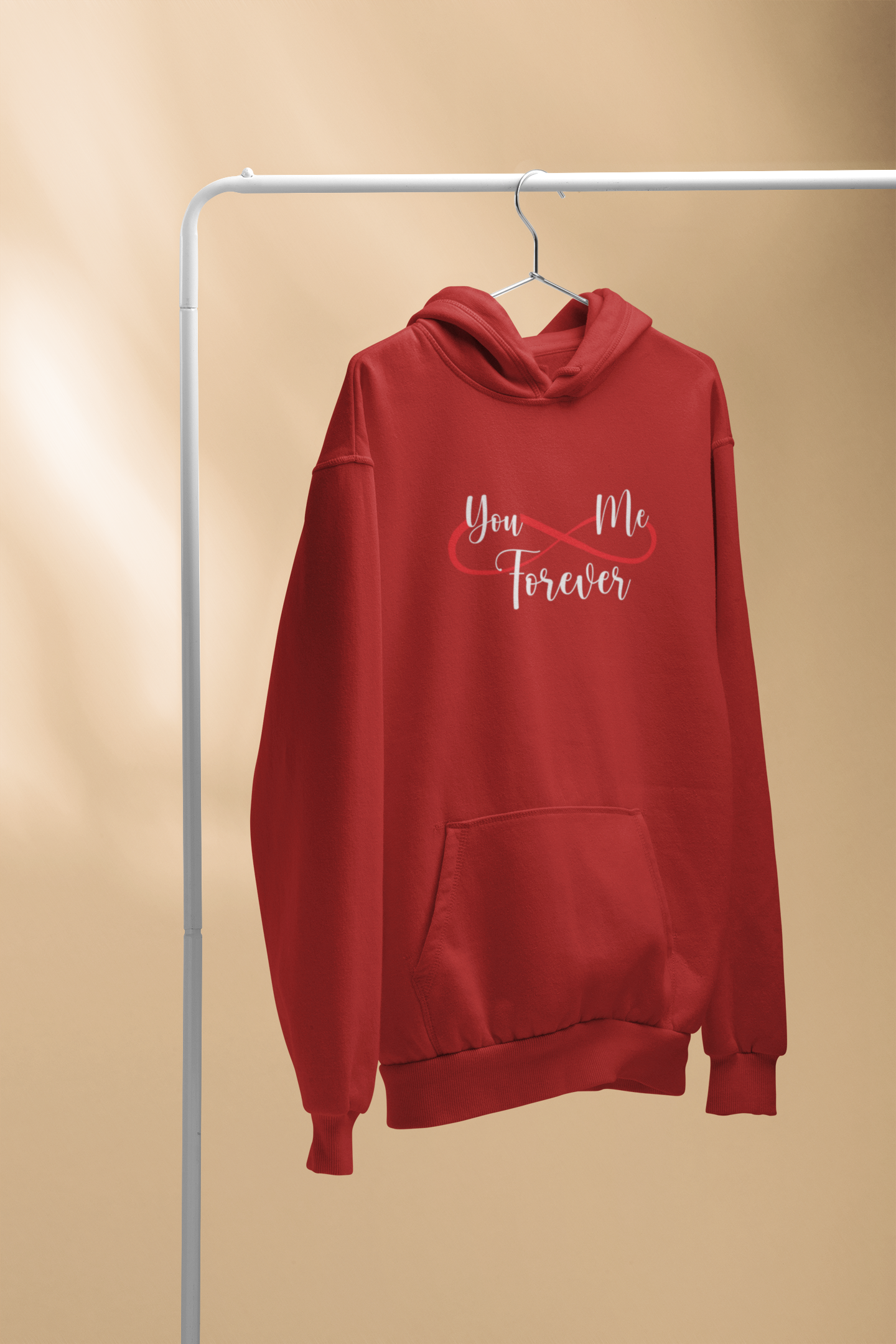 U And Me Forever Couple Hoodie-FunkyTeesClub
