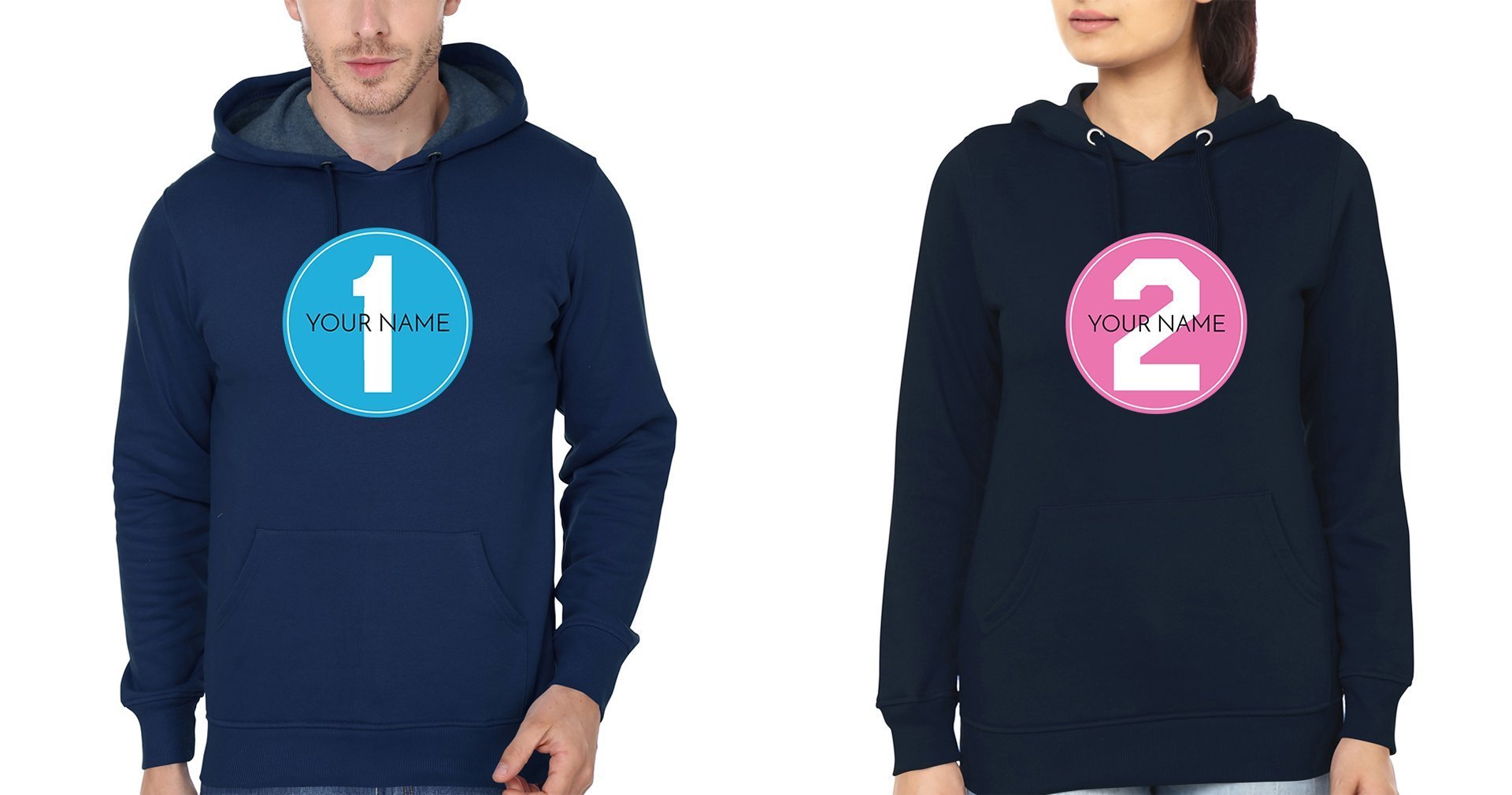 Your Name1 Your Name 2 Brother-Sister Hoodies-FunkyTees - Funky Tees Club