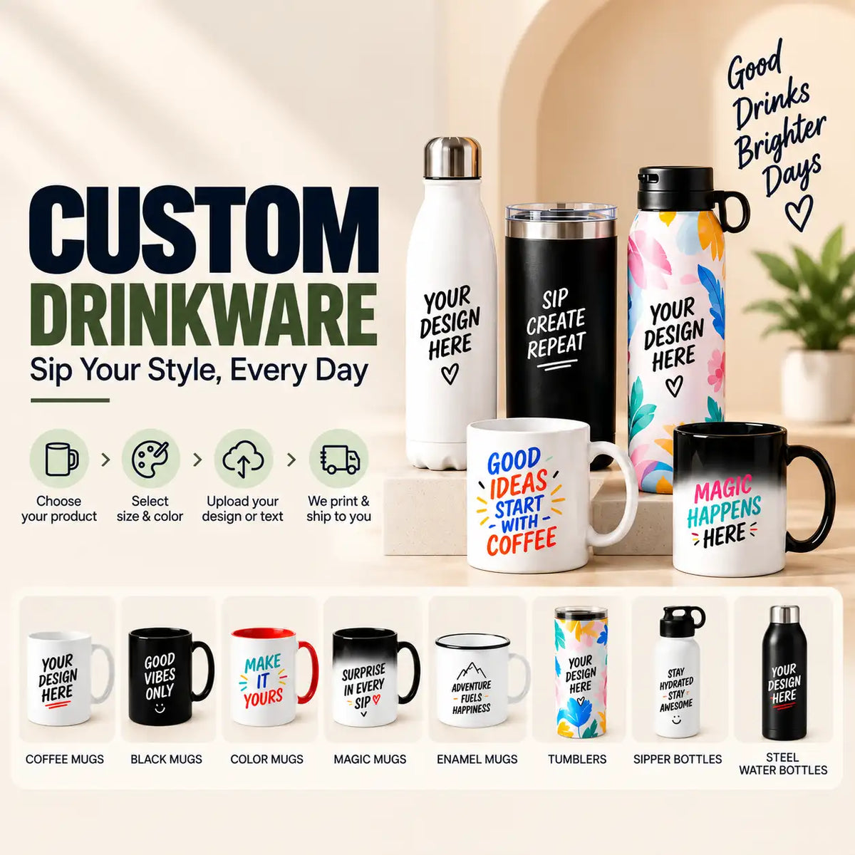 Custom Drinkware & Personalized Mugs