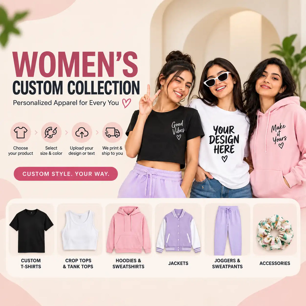 Women’s Custom Clothing & Personalized Apparel