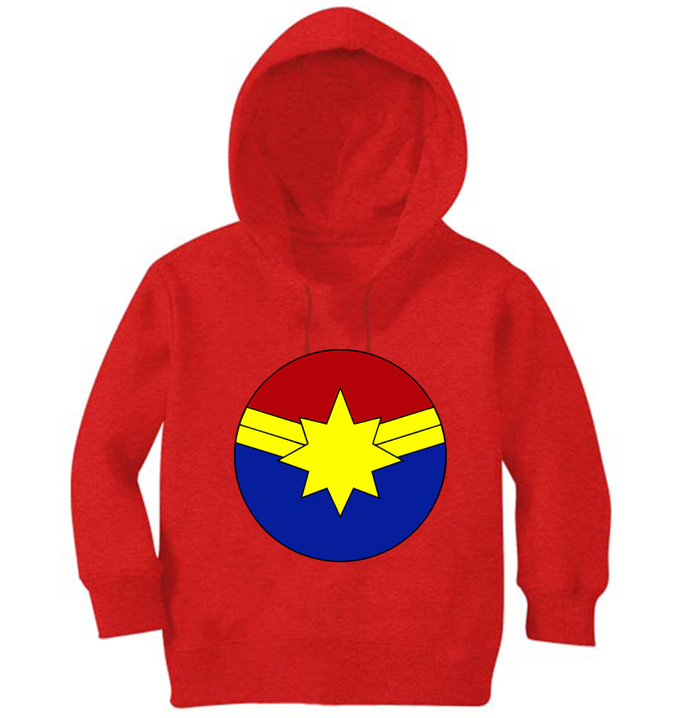 Captain Marvel Logo Girl Hoodies-FunkyTeesClub