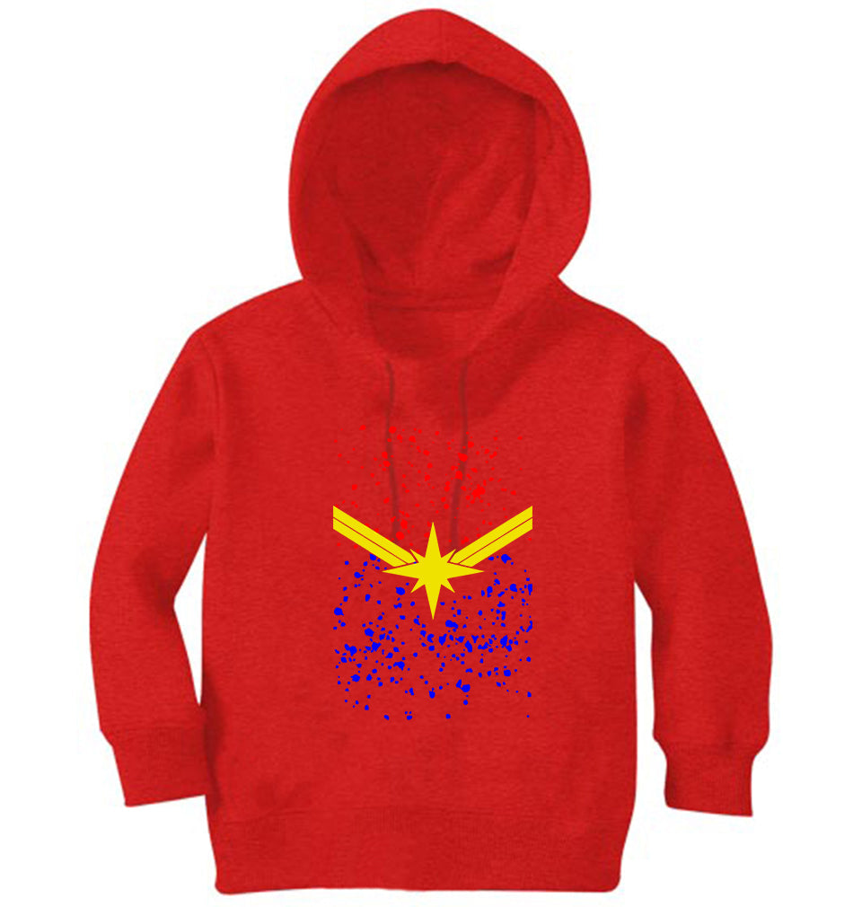 Captain Marvel Logo Girl Hoodies-FunkyTeesClub