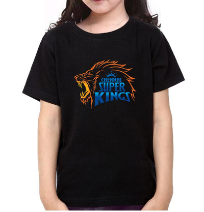 IPL CSK Chennai SuperKings Half Sleeves T-Shirt For Girls -FunkyTeesClub