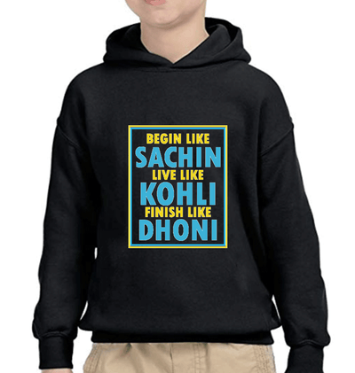 CRICKET Sachin Kohli Dhoni Boy Hoodies-FunkyTeesClub