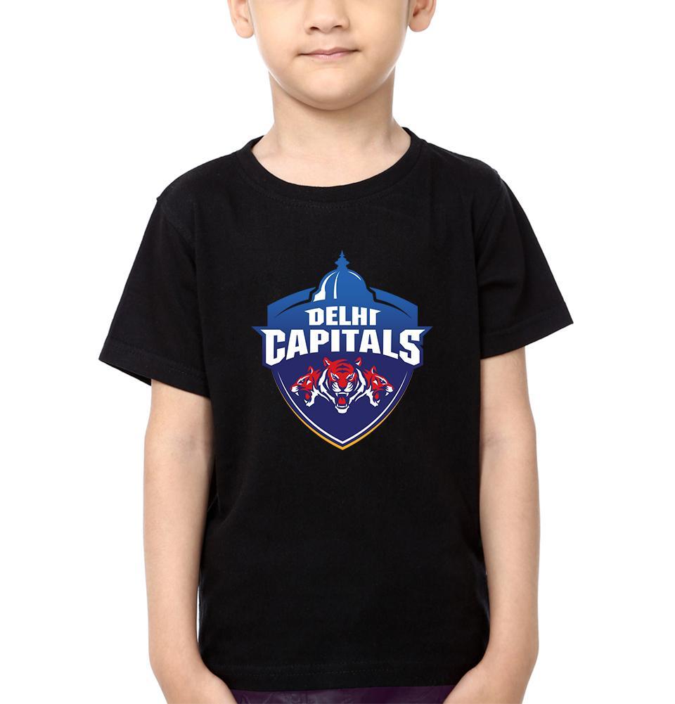 IPL DC Delhi Capitals Half Sleeves T-Shirt for Boys and Kids-FunkyTeesClub