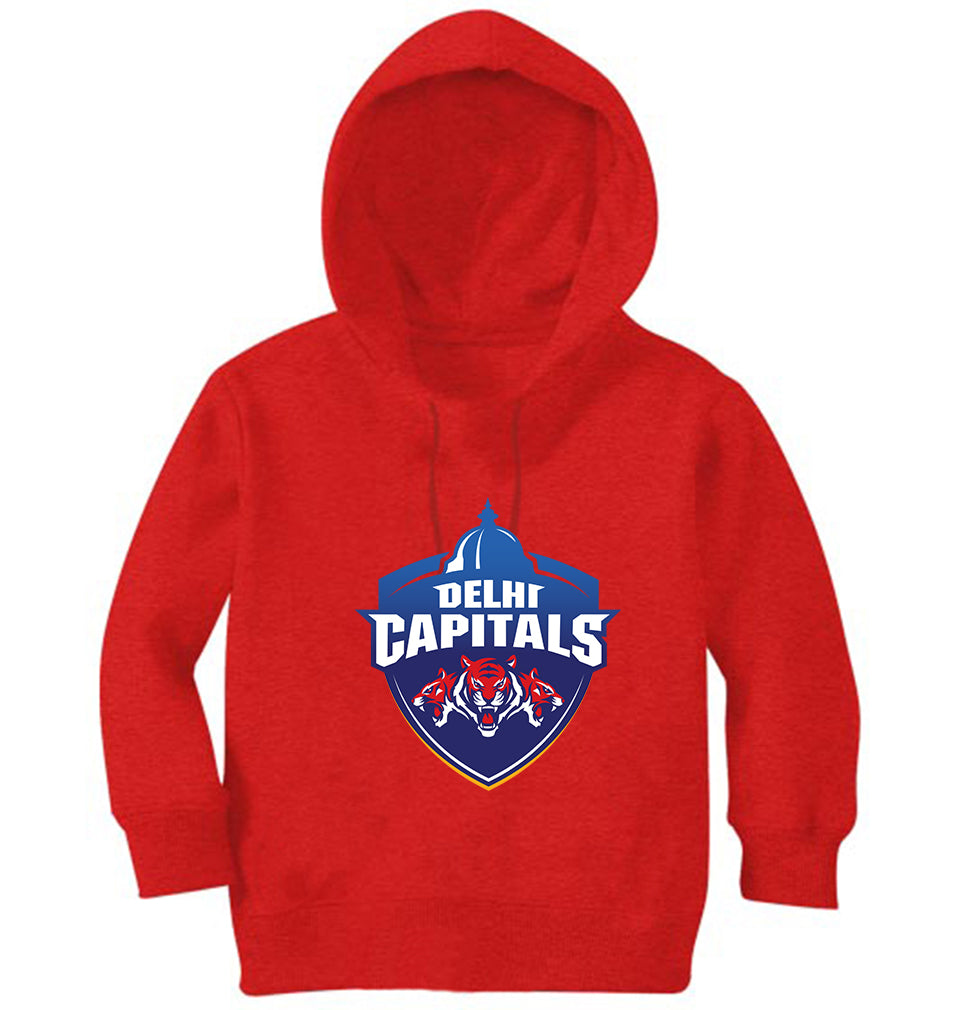 IPL DC Delhi Capitals Girl Hoodies-FunkyTeesClub