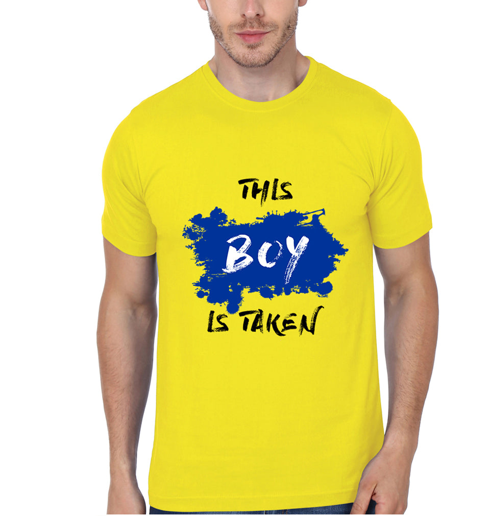 Boy Girl Taken Couple Half Sleeves T-Shirts -FunkyTeesClub