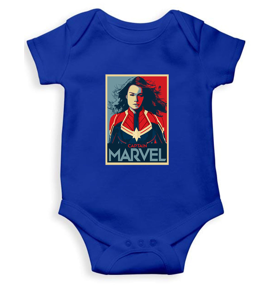 Captain Marvel Superhero Rompers for Baby Girl- FunkyTeesClub