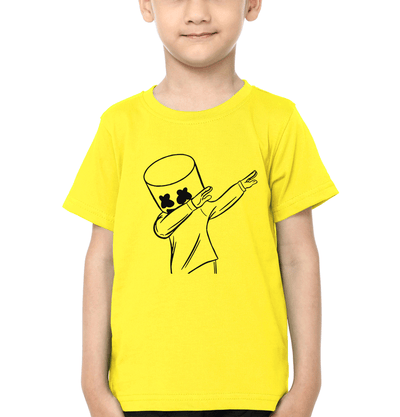 Marshmello Logo Half Sleeves T-Shirt for Boy-FunkyTeesClub