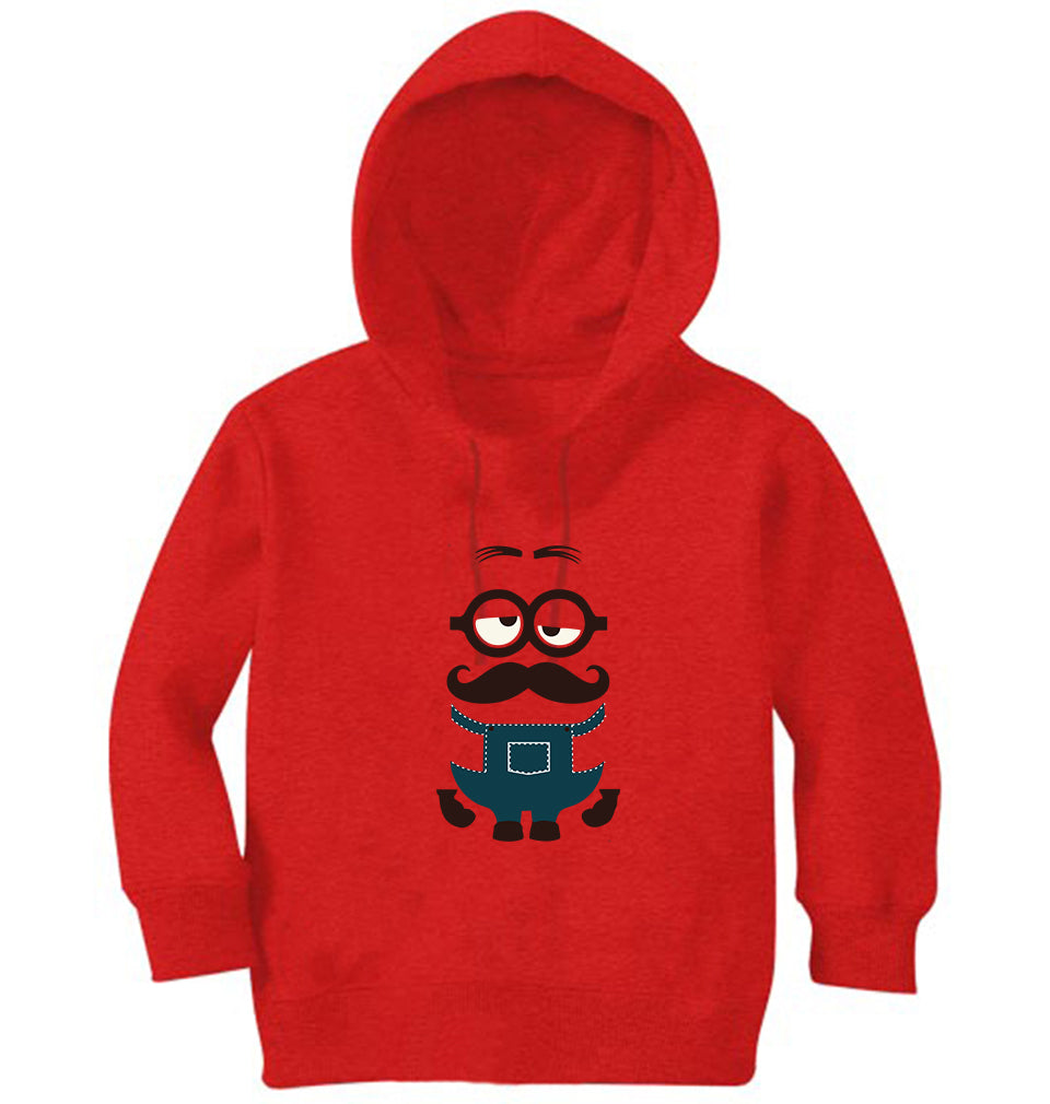 Minion Mustache Girl Hoodies-FunkyTeesClub