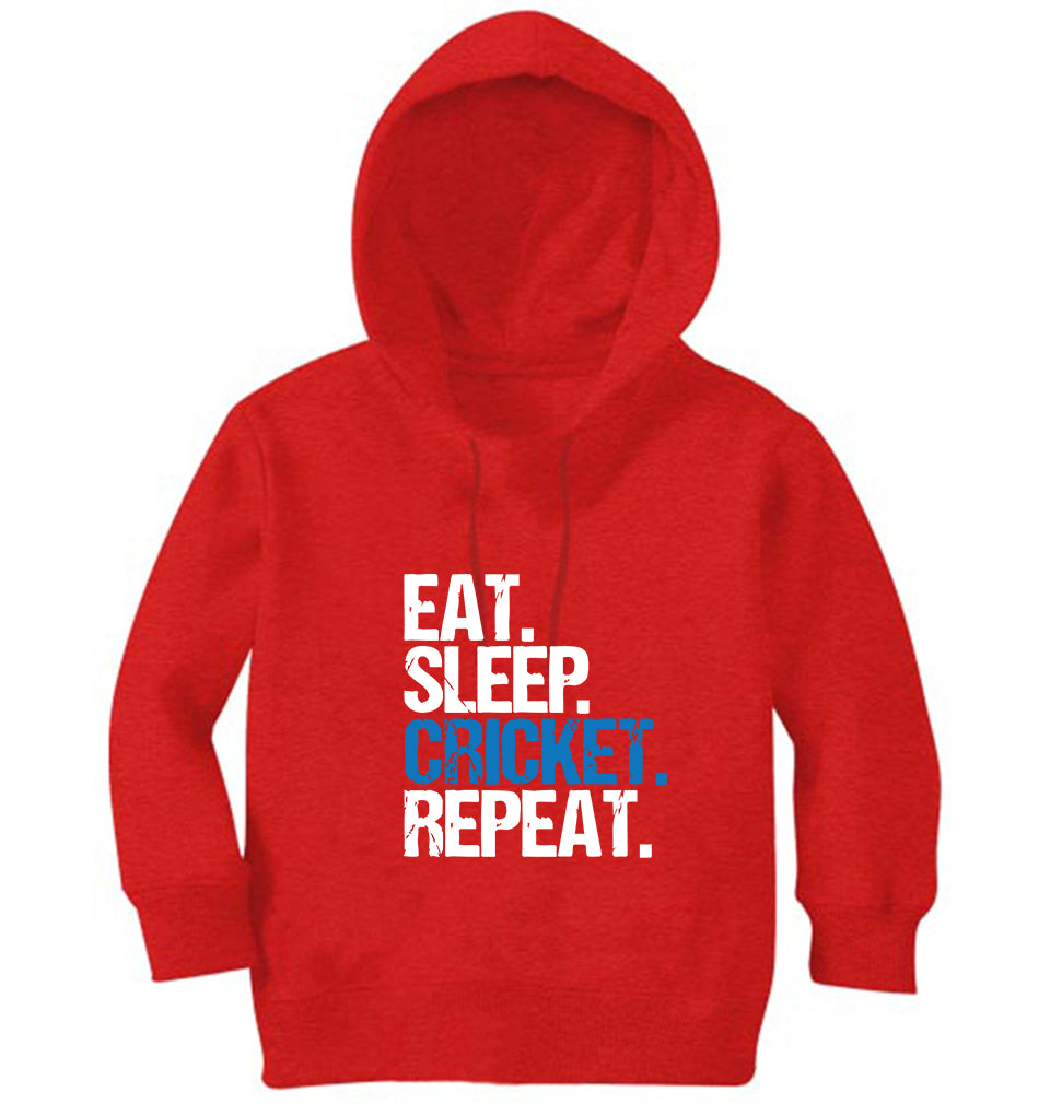 CRICKET Eat Sleep Cricket Repeat Girl Hoodies-FunkyTeesClub