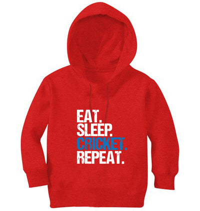 CRICKET Eat Sleep Cricket Repeat Girl Hoodies-FunkyTeesClub