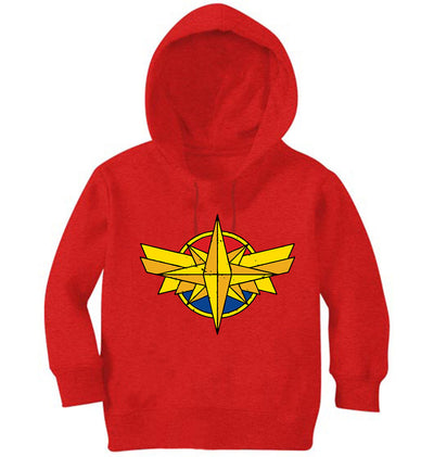Captain Marvel Logo Boy Hoodies-FunkyTeesClub