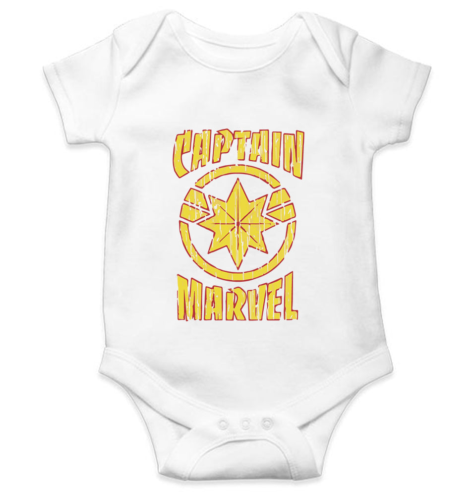 Captain Marvel Rompers for Baby Girl- FunkyTeesClub