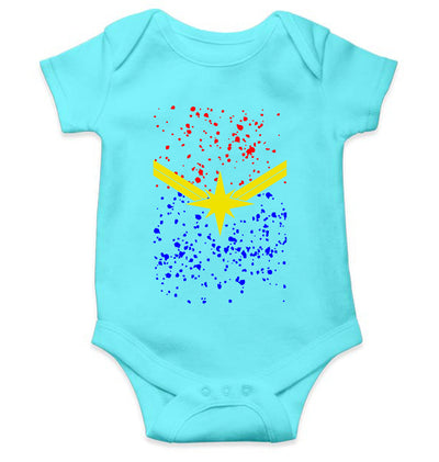 Captain Marvel Logo Rompers for Baby Girl- FunkyTeesClub