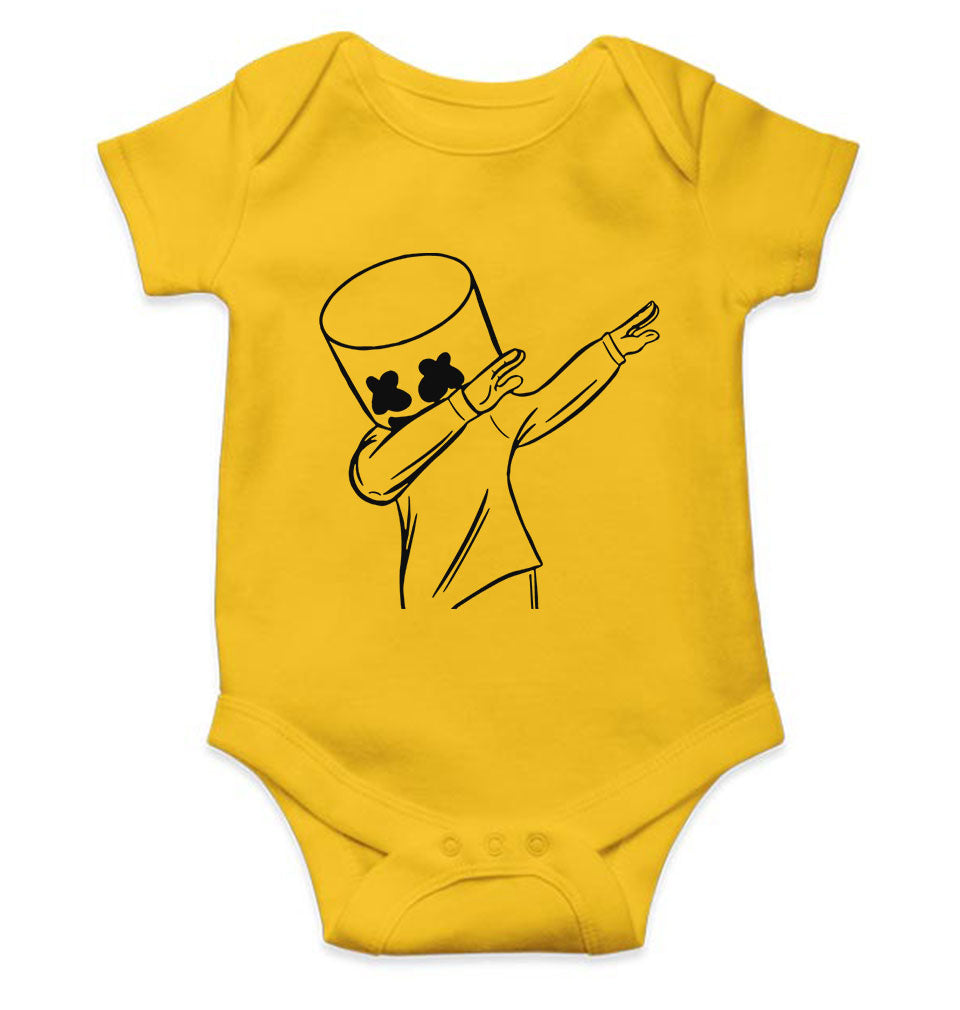 Dab Marshmello Rompers for Baby Girl- FunkyTeesClub