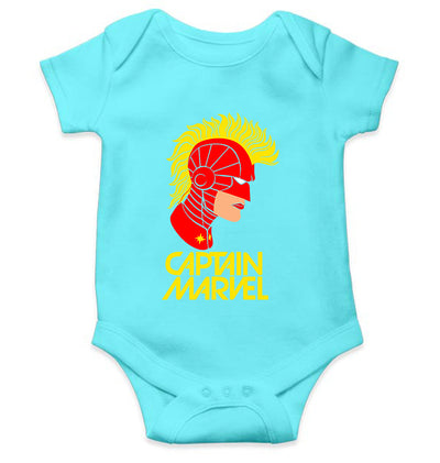 Captain Marvel Rompers for Baby Girl- FunkyTeesClub