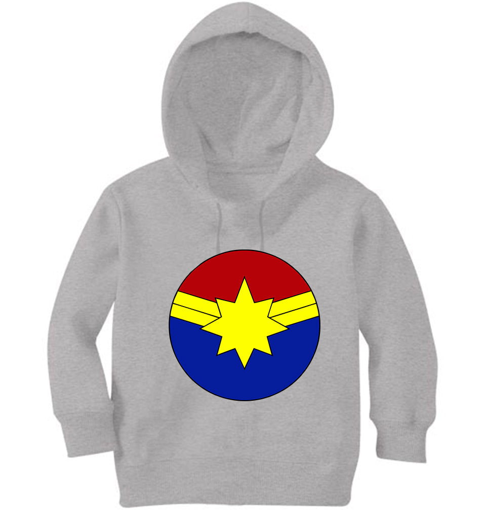 Captain Marvel Logo Girl Hoodies-FunkyTeesClub