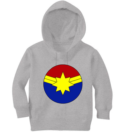 Captain Marvel Logo Girl Hoodies-FunkyTeesClub