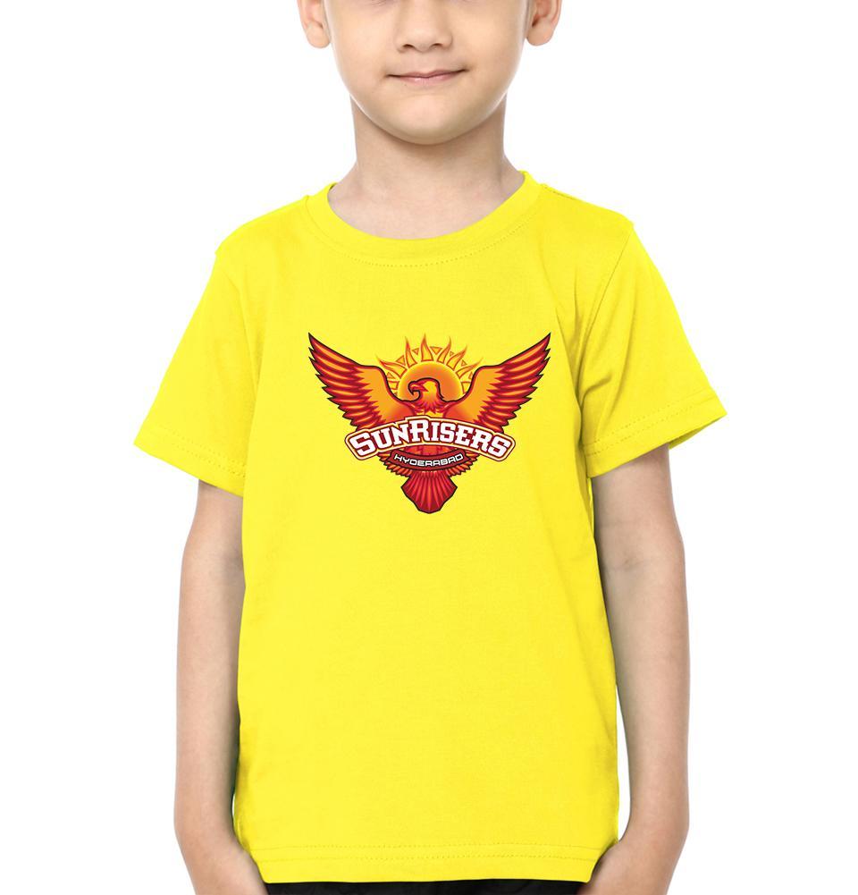 IPL SRH Sunrisers Hyderabad Half Sleeves T-Shirt for Boys and Kids-FunkyTeesClub