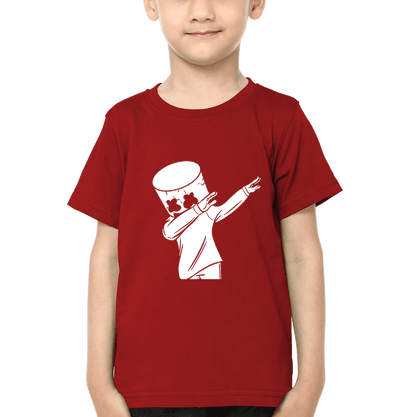 Marshmello Logo Half Sleeves T-Shirt for Boy-FunkyTeesClub