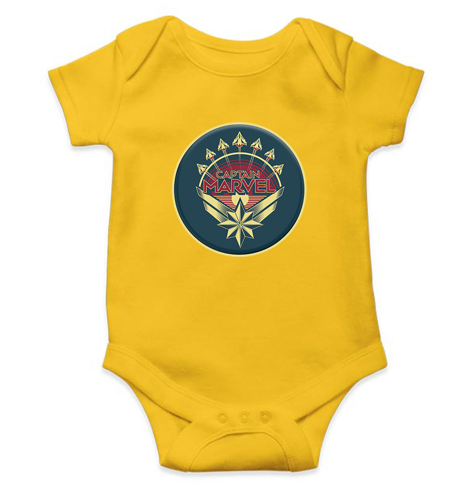 Captain Marvel Superhero Rompers for Baby Girl- FunkyTeesClub