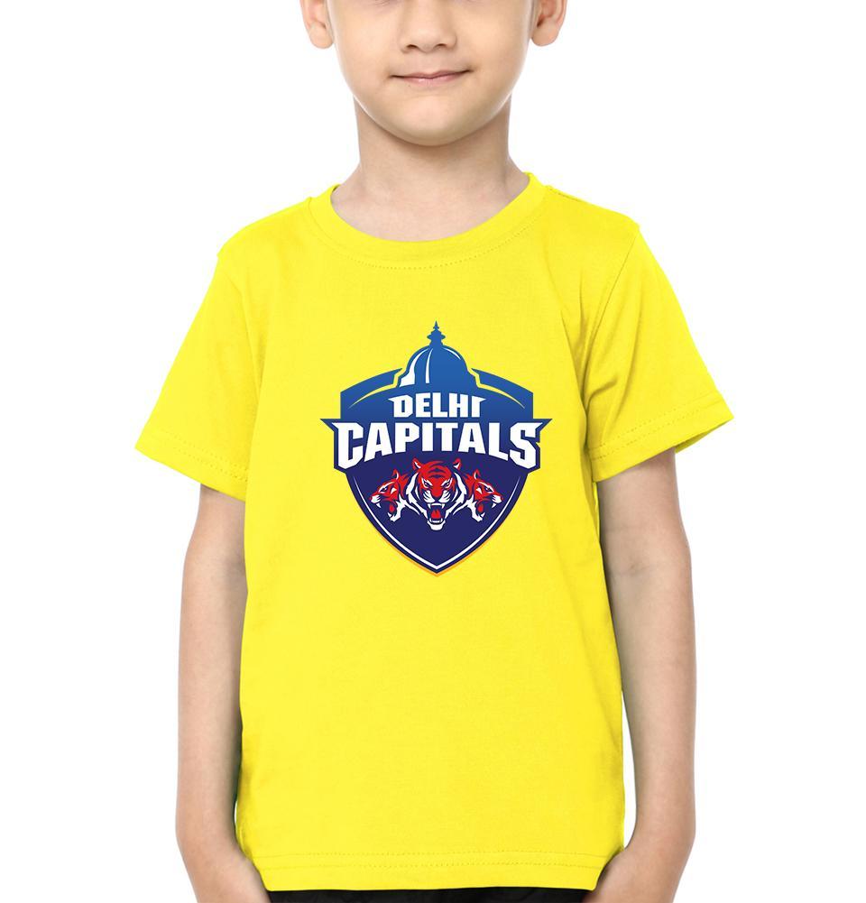 IPL DC Delhi Capitals Half Sleeves T-Shirt for Boys and Kids-FunkyTeesClub