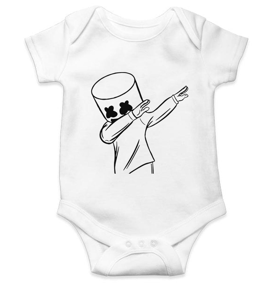 Dab Marshmello Rompers for Baby Girl- FunkyTeesClub