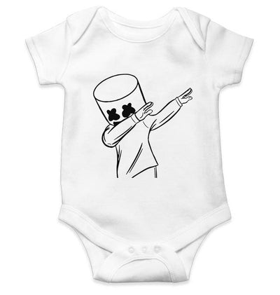 Dab Marshmello Rompers for Baby Girl- FunkyTeesClub