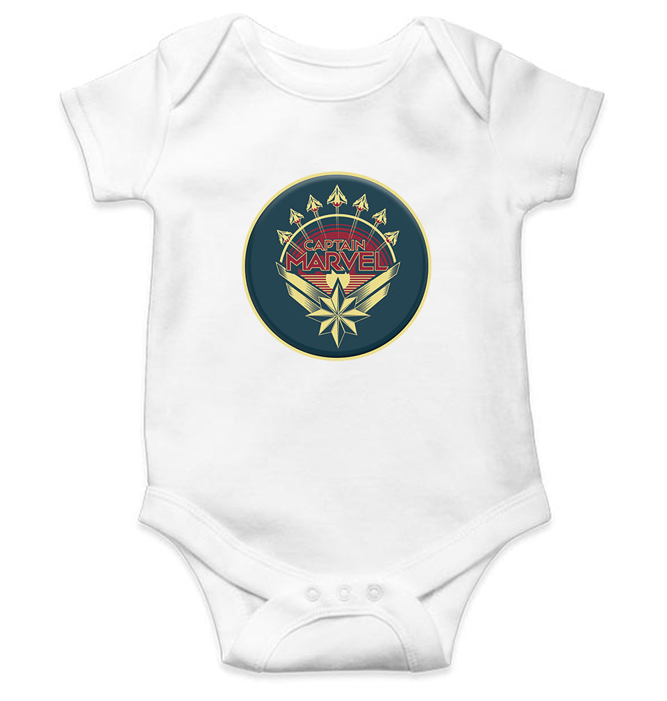 Captain Marvel Superhero Rompers for Baby Girl- FunkyTeesClub