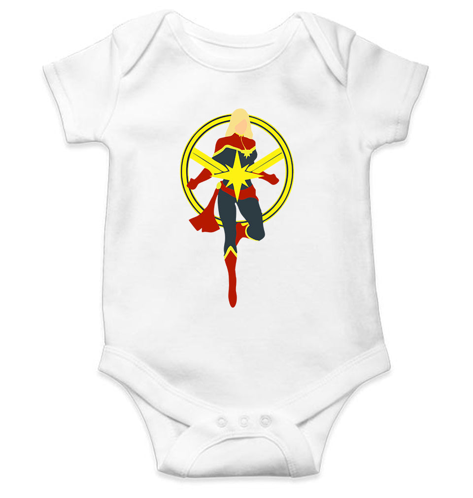 Captain Marvel Rompers for Baby Girl- FunkyTeesClub