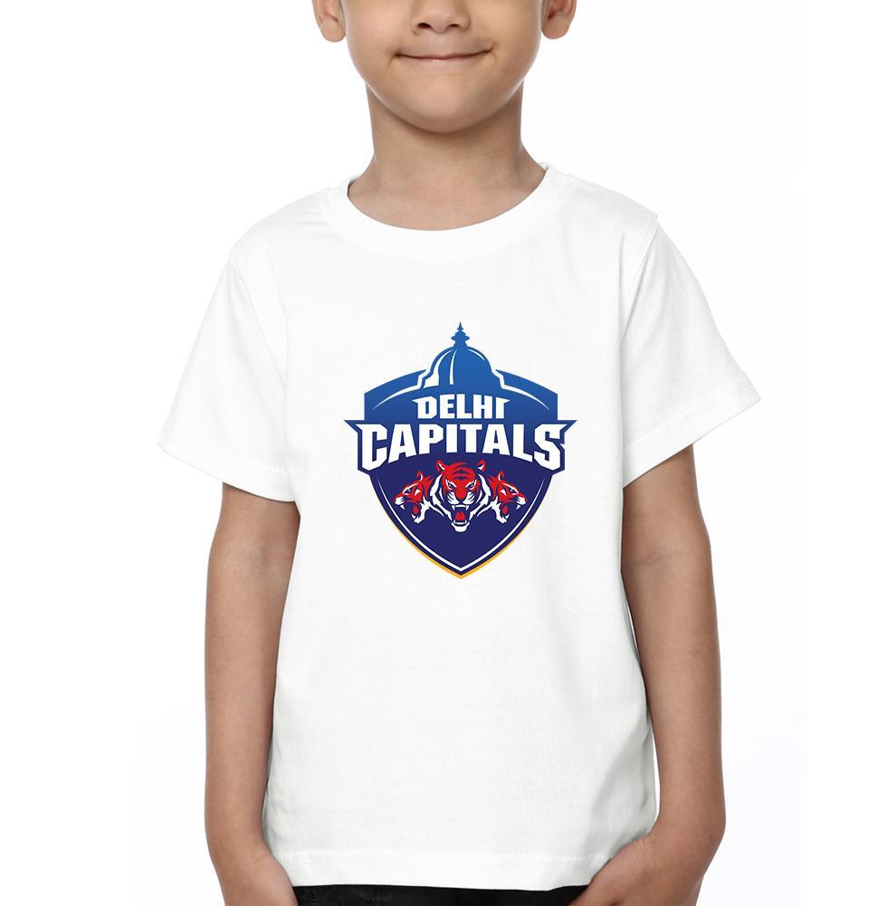 IPL DC Delhi Capitals Half Sleeves T-Shirt for Boys and Kids-FunkyTeesClub