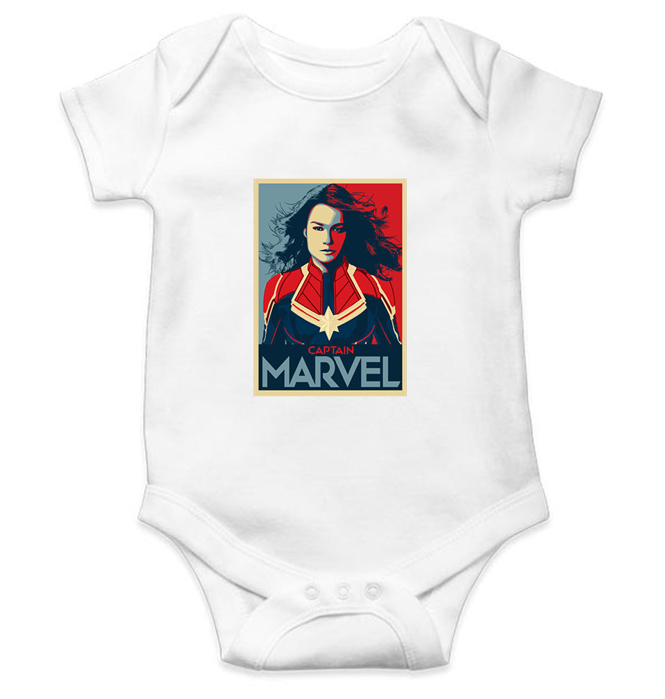 Captain Marvel Superhero Rompers for Baby Girl- FunkyTeesClub