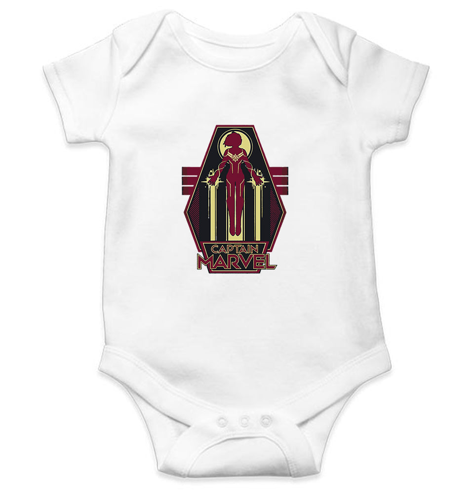 Captain Marvel Superhero Rompers for Baby Girl- FunkyTeesClub