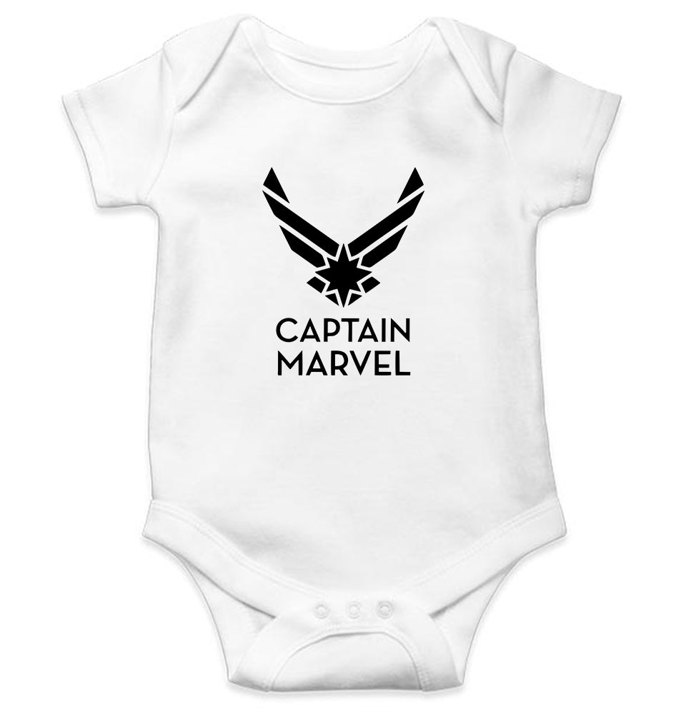 Captain Marvel Superhero Rompers for Baby Girl- FunkyTeesClub