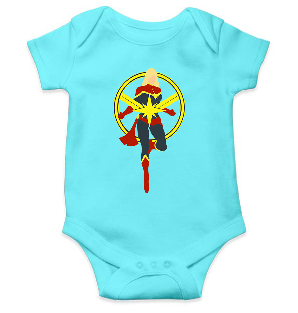 Captain Marvel Rompers for Baby Girl- FunkyTeesClub