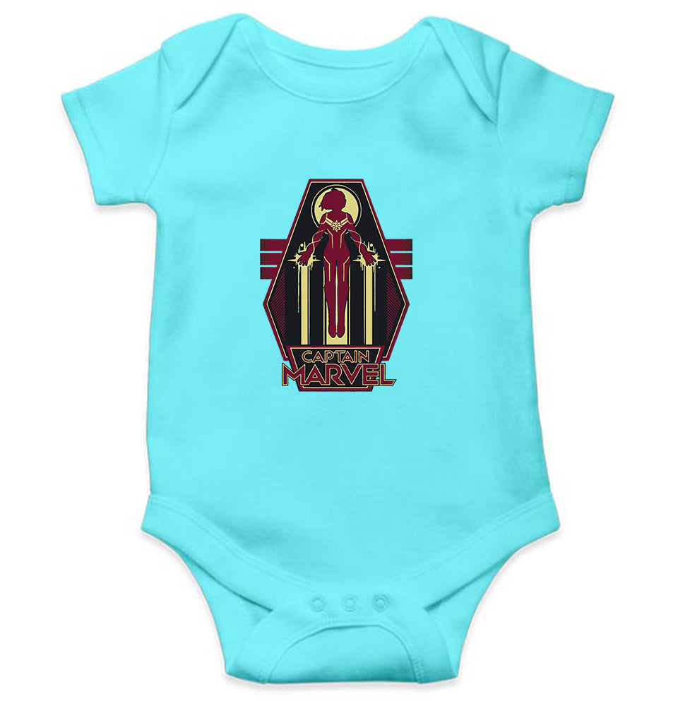 Captain Marvel Superhero Rompers for Baby Girl- FunkyTeesClub