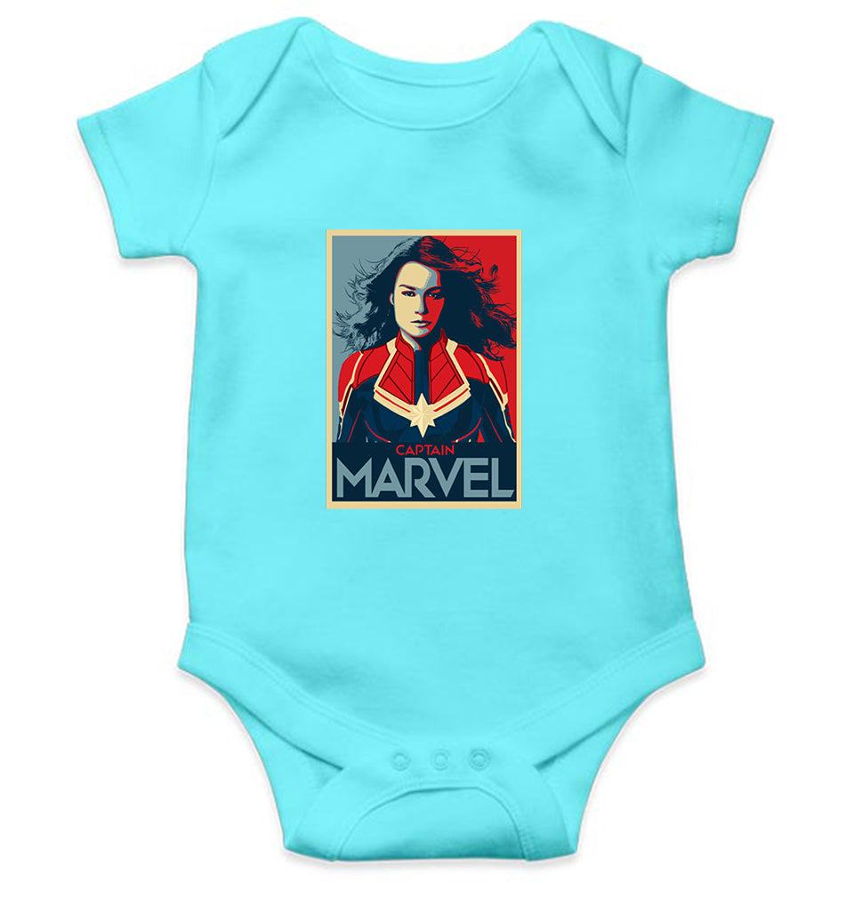 Captain Marvel Superhero Rompers for Baby Girl- FunkyTeesClub