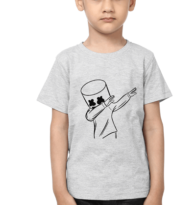 Marshmello Logo Half Sleeves T-Shirt for Boy-FunkyTeesClub