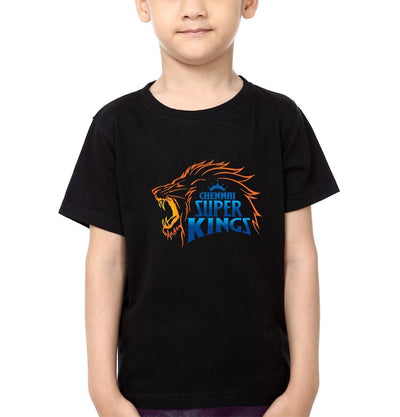 IPL CSK  Chennai SuperKings Half Sleeves T-Shirt for Boys and Kids-FunkyTeesClub