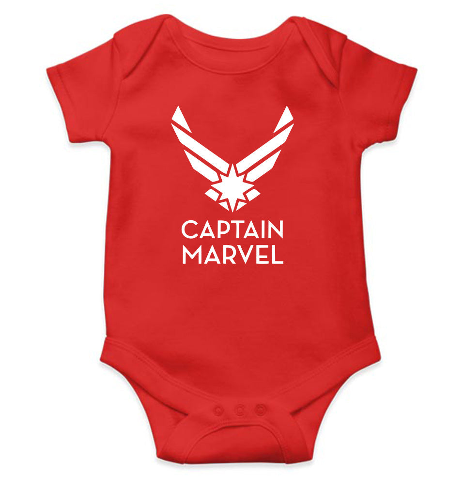 Captain Marvel Superhero Rompers for Baby Girl- FunkyTeesClub