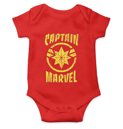 Captain Marvel Rompers for Baby Girl- FunkyTeesClub