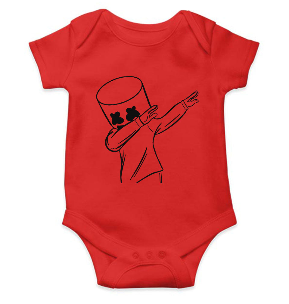 Dab Marshmello Rompers for Baby Girl- FunkyTeesClub
